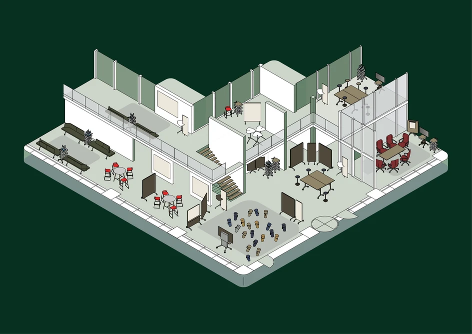 Open space in motion: A flexible setting that sparks collective creativity and self-organised collaboration