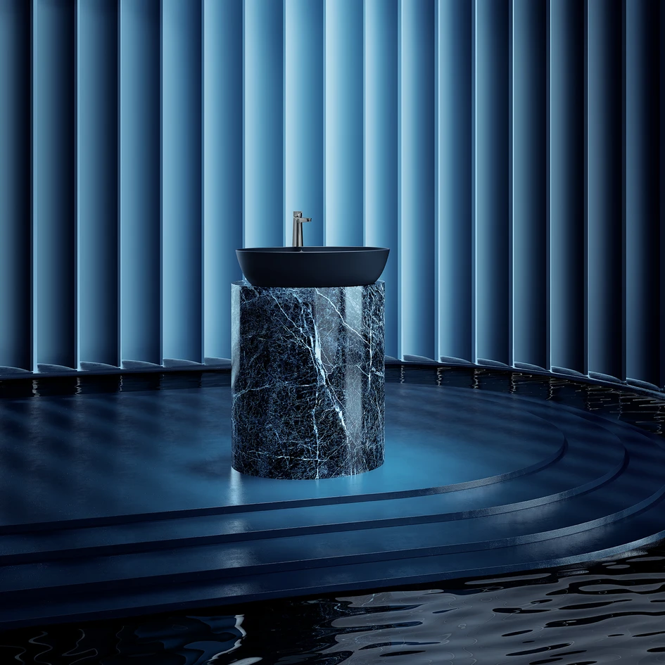 Inspired by the deep-blue moments of nature, the Nightfall shade creates an atmosphere of tranquillity and comfort