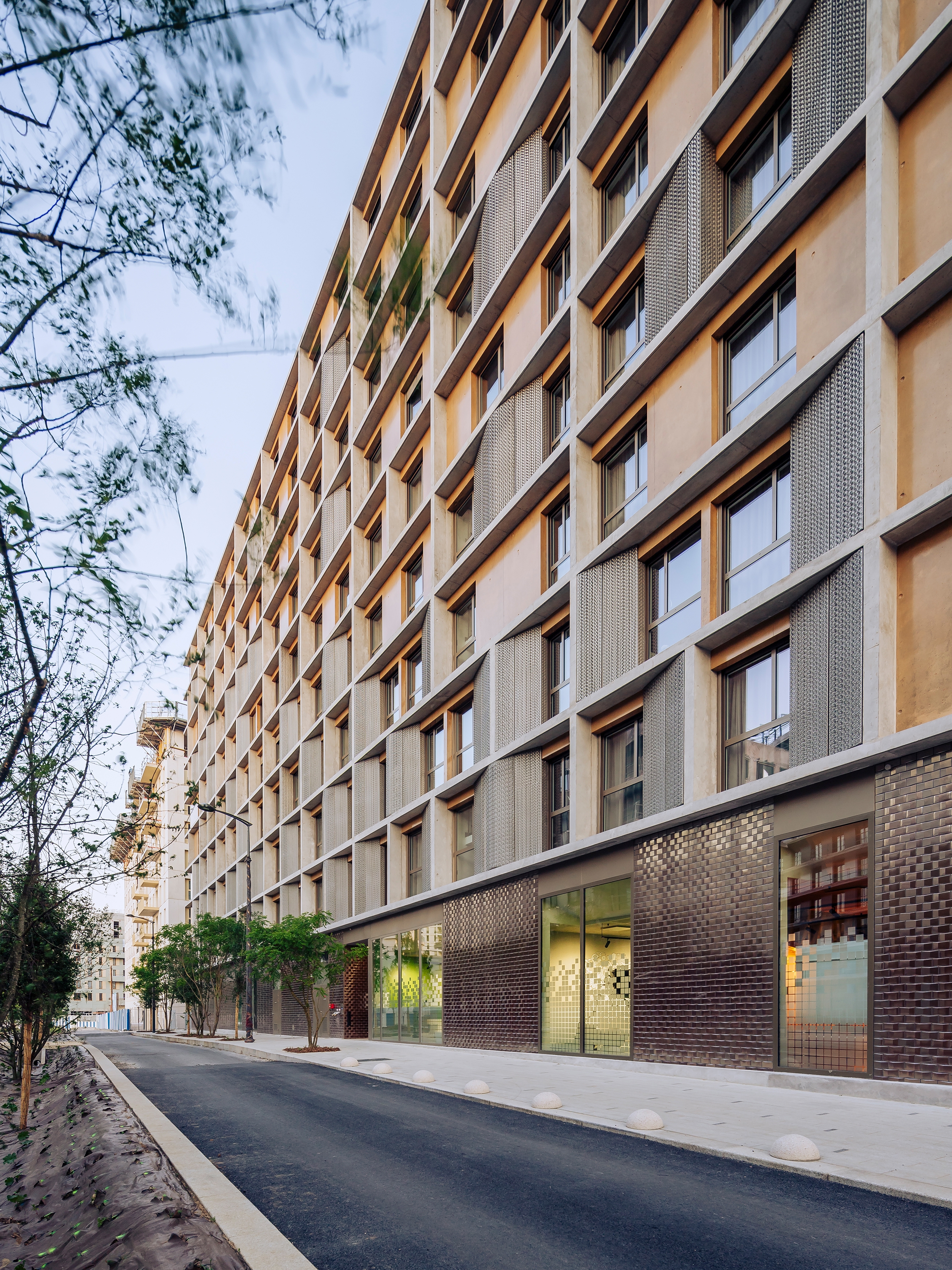 Student Residence by Alfonso Femia Atelier(s), Asnières-sur-Seine, France 