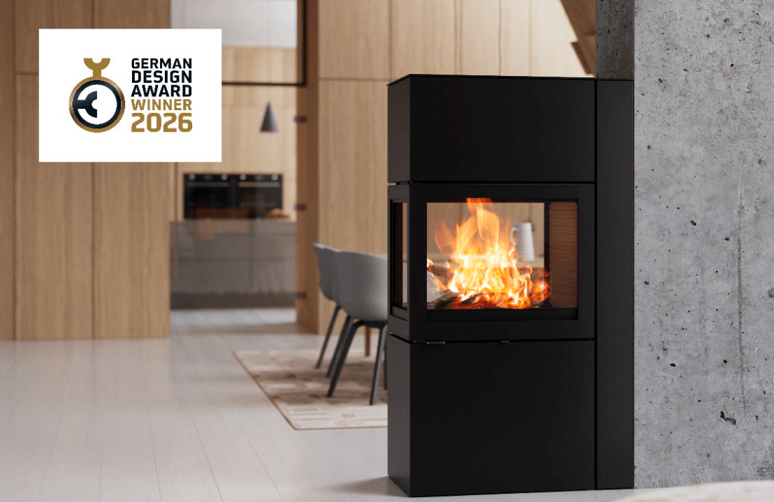 Lire l’histoire The 600 RD wood-burning stove from Attika wins the German Design Award 2026