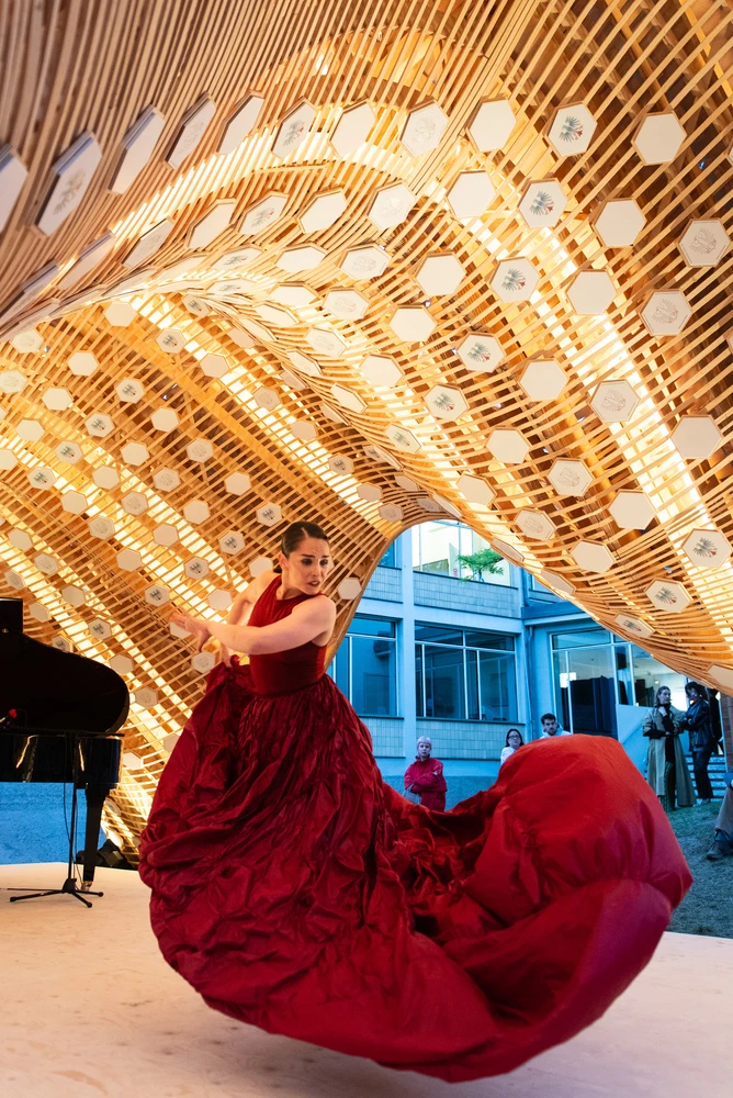 Spanish design pavilion explores reversibility, craft and public
