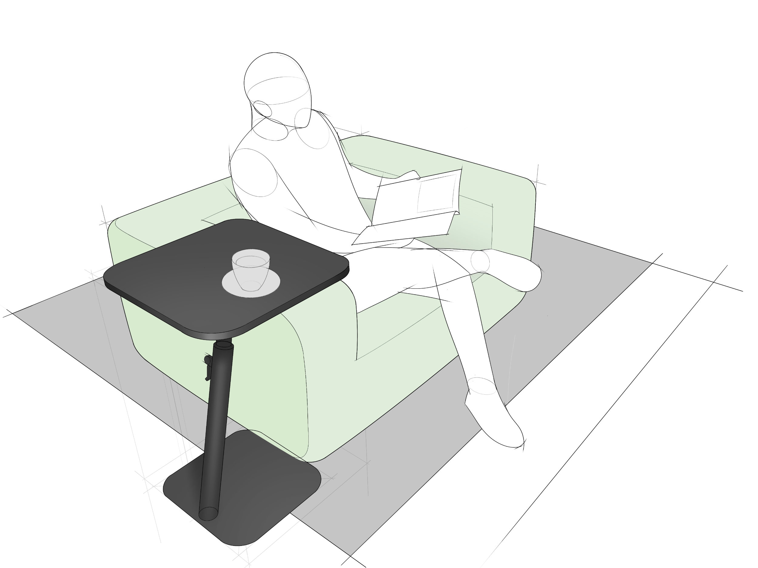 Laptops and tablets free us from fixed desks but can lead to hunching, crunching, slouching and a persistent pain in the neck. The Bento laptop table encourages a healthier working posture