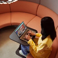 Dataflex calls the new design a ‘touchdown workstation’, light and small enough to move wherever you need it