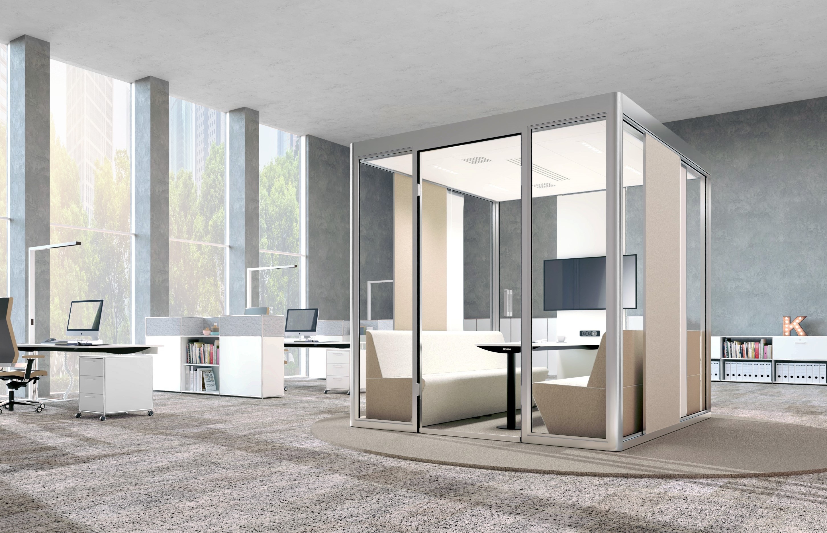 With many years of experience, Bosse's technically-mature room-in-room systems are designed to be modular and highly adaptable