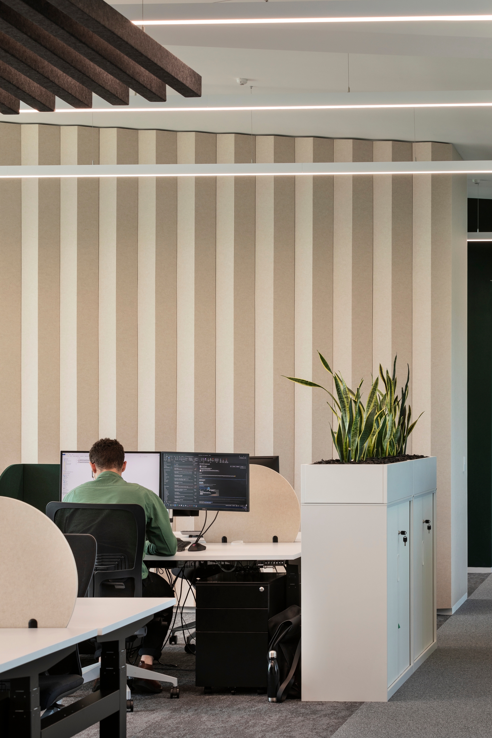 Autex Acoustics' new Lanes system adds surface interest and aesthetic possibility to sophisticated sound management