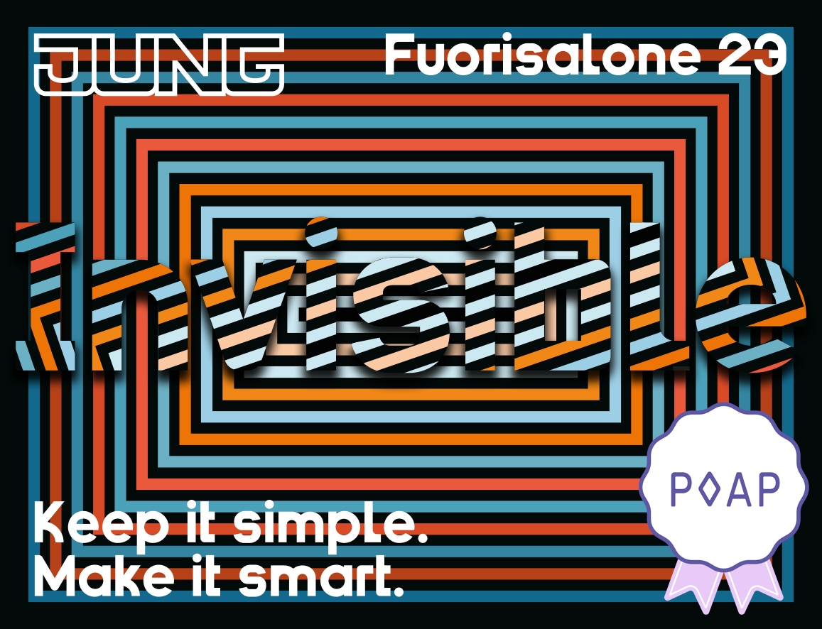 Ci vediamo a Milano! From April 17 to 23, 2023, JUNG will make the invisible world of the smart home visible – with an installation created in cooperation with Prof. Tina Kammer of InteriorPark