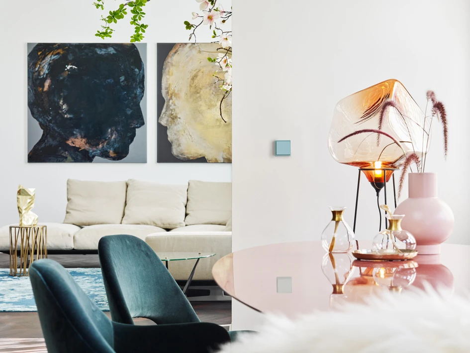 Buster + Punch’s knurled toggle switch in bronze (top), and the wide, bold-coloured, easy-to-use two-way switches from JUNG (middle, bottom)