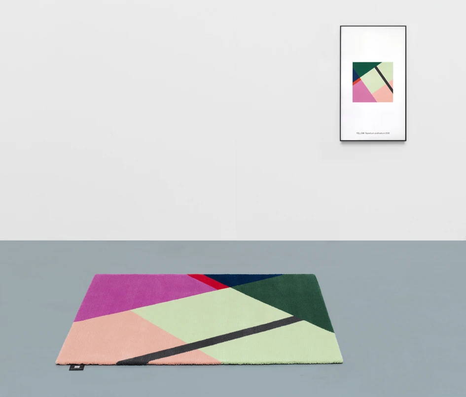 An absolute game-changer: Zurich-based architect Stephan Hürlemann's 'Fellow' project for Swiss manufacturer Ruckstuhl deploys blockchain technology to rethink the lifecycle of a rug. Photos: Stefan Altenburger