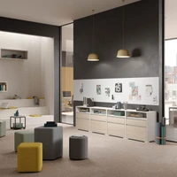 Bringing colour into an office does not always mean that it has to be colourful. Its discreet use can influence the perception of a working environment, for example, as harmonious, inspiring or lively