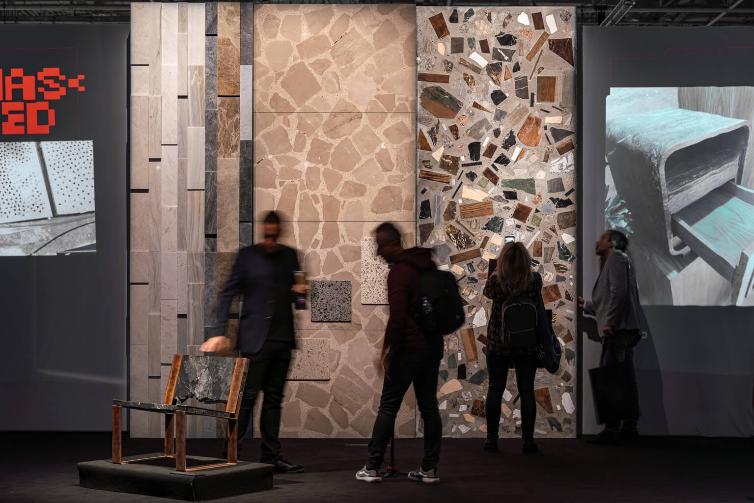 The goal of the installation was to spark discussion on the matters of reuse, recyling and upcycling in the architecture and construction industry