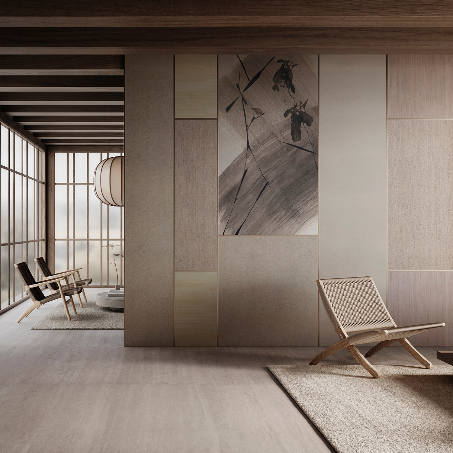 Read story Evoking the beauty of Japanese artistry with large-scale, immersive wallcoverings