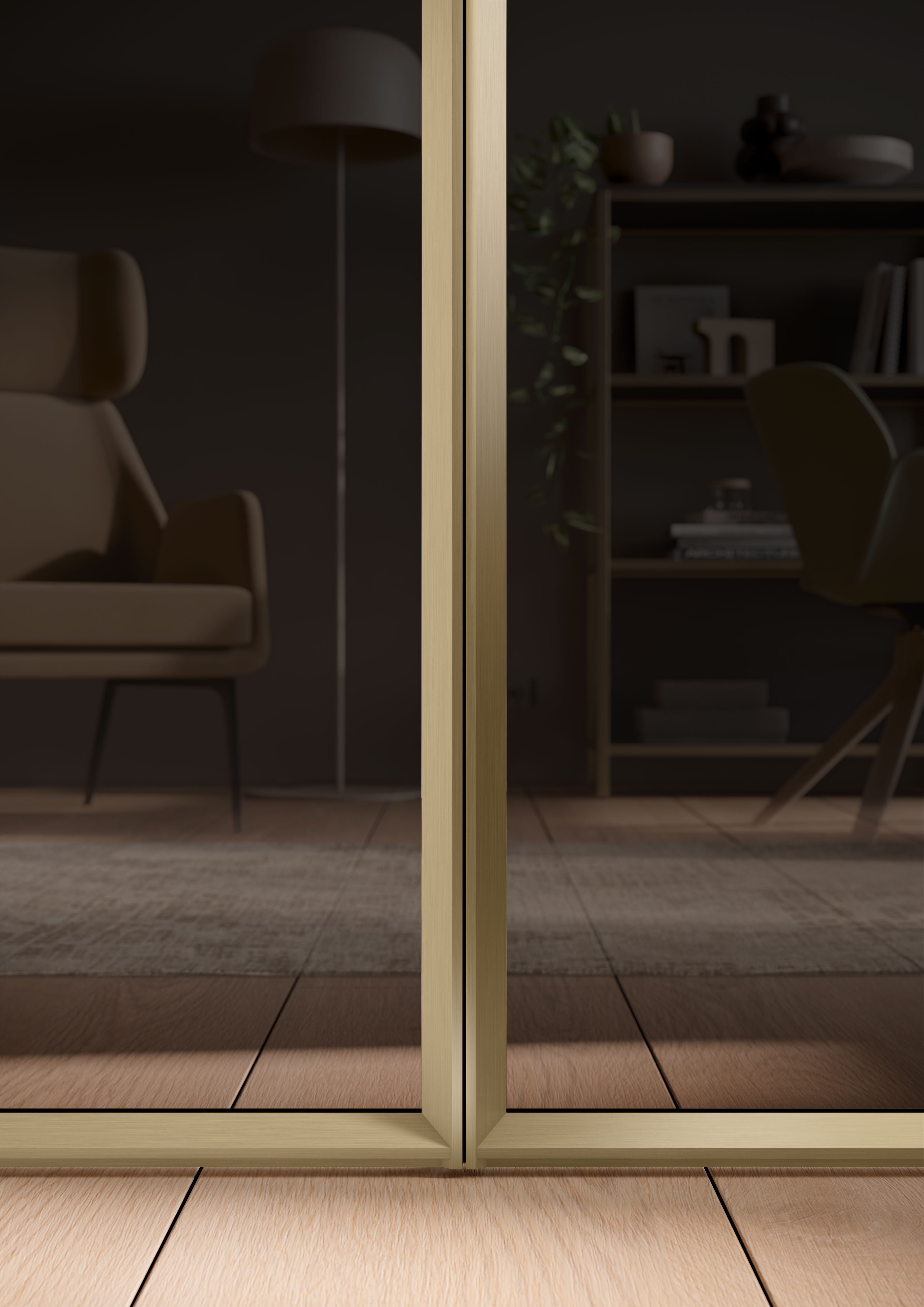 The Berlin architect and designer Michael Hilgers was inspired by the characteristics of cut gemstones in his design, inspiring the beautiful reflections seen on the slim profile