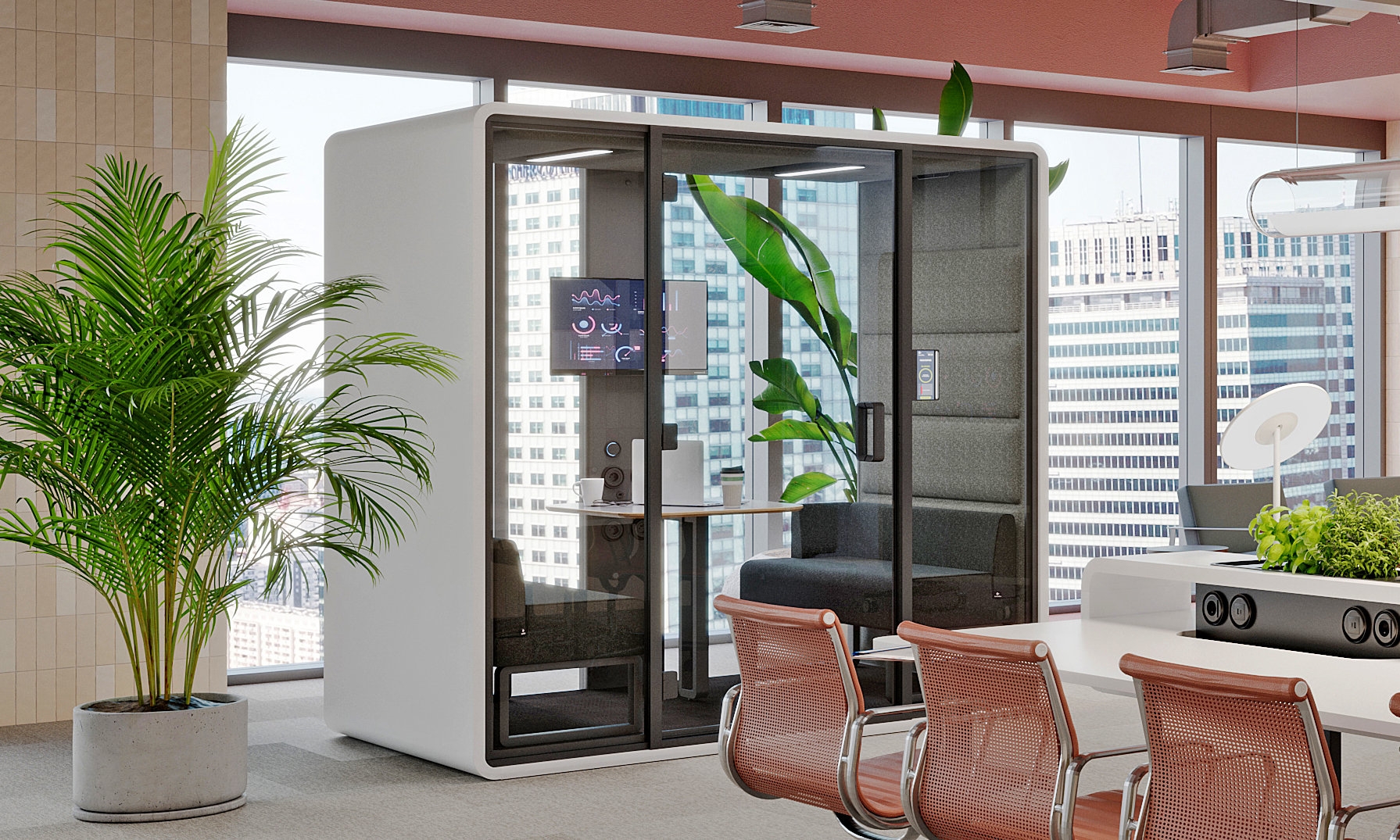 ‘Futureproof and versatile, the HushFree line is ready for fast-changing office environments,’ says Hushoffice's Robert Korpacki