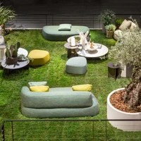 All making a grand appearance at Salone, the Fiocco modular sofa designed by Pinuccio Borgonovo, available in both indoor and outdoor versions (top); the Gaudì sunbeds designed by Matteo Nunziati (middle); and the versatile Pierre collection (below)