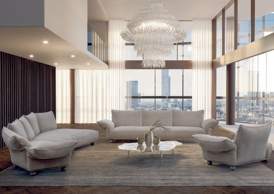 Variations of the Standway Sofa; the two and three-seater sofa, as well as the larger (linear or curved) composition 