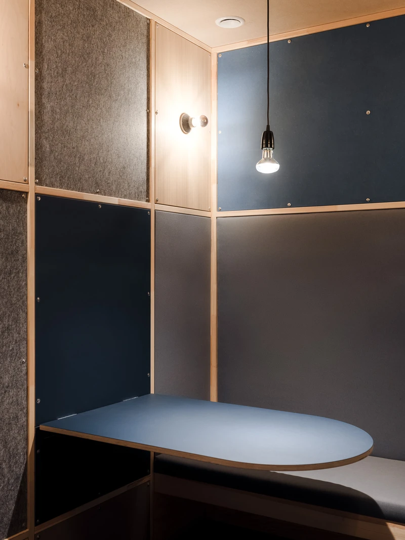 The courage to rethink: circular building also means that the individual parts used can be taken apart later on without being separated by type. Photo: Studio Bowie