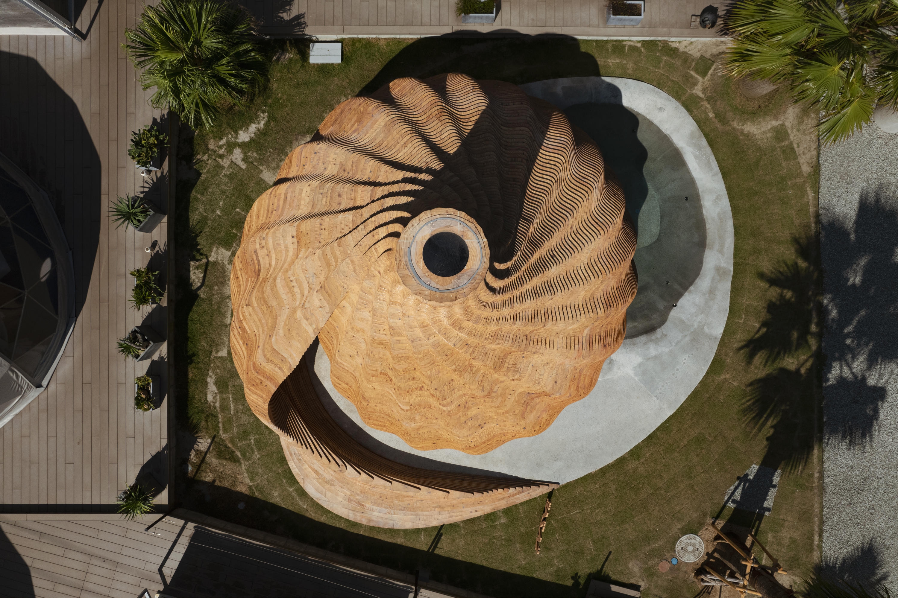 Sauna Sazae by Kengo Kuma & Associates. Photo: Keishin Horikoshi / SS Inc.