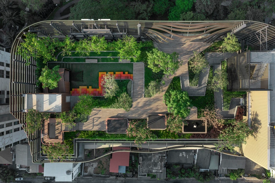 Our changing environment calls for building innovation. One example: Archismith Architects' The Green Silhouette building with a shared garden terrace roof and solar panels. Photo: W-Workspace