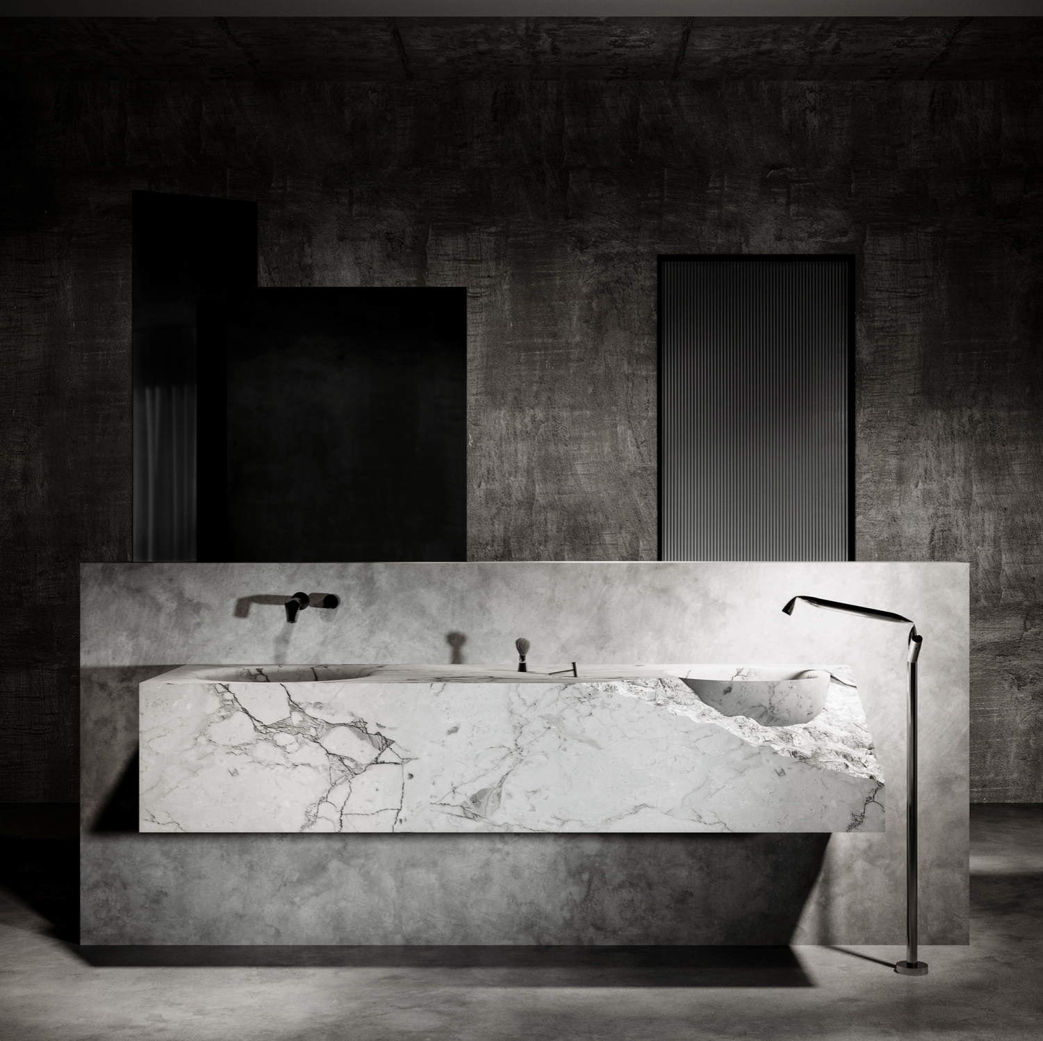 Read story Low-light bathrooms that swaddle you with darkness