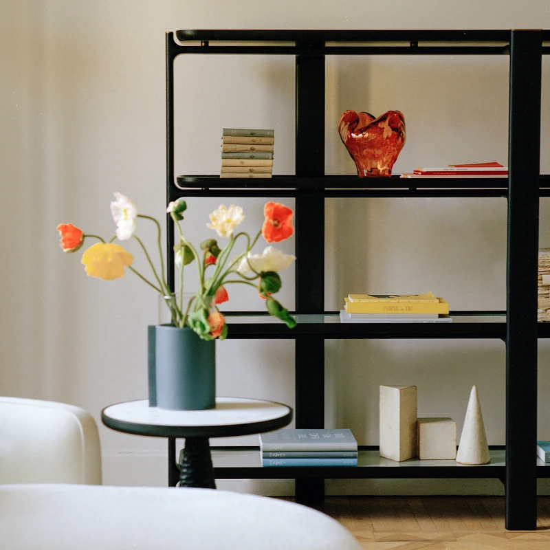 DUO is a collaboration between Poltrona Frau and Ceccotti Collezione, who bring exquisite cabinetry and intricate woodcraft to its tables, cabinets, seating, lights and shelving