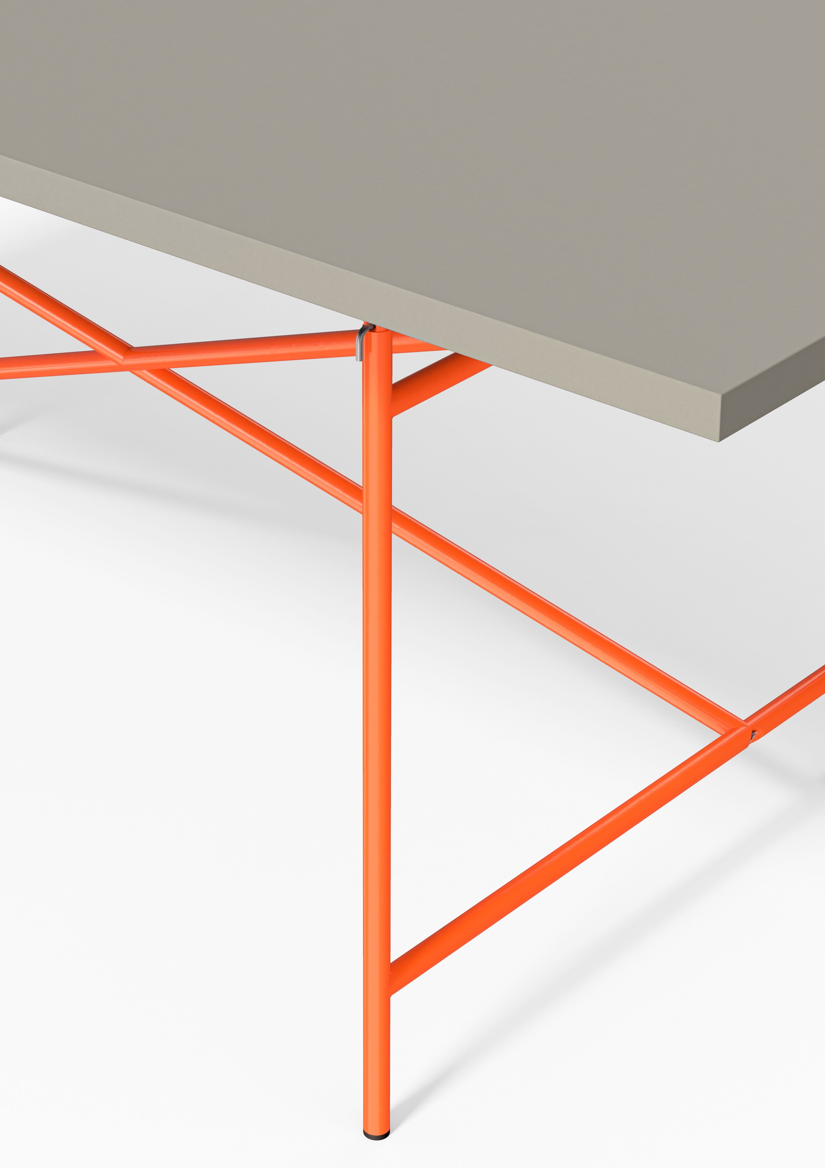 The legendary table frame has recently been available in new, fresh colours, including an expressive fluorescent orange