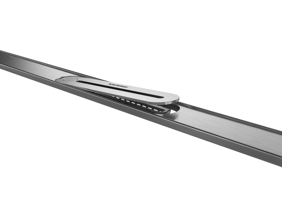The patent pending Click’n clean mechanism of the new KALDEWEI shower channel is promisingly simple. The cover can be opened and closed easily with just one hand – for lightning-fast, hygienic cleaning and the perfect FLOW in the bathroom