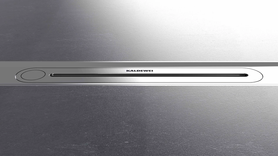 The new KALDEWEI shower channel FLOWLINE ZERO not only impresses with its easy handling, but also as an aesthetic design element
