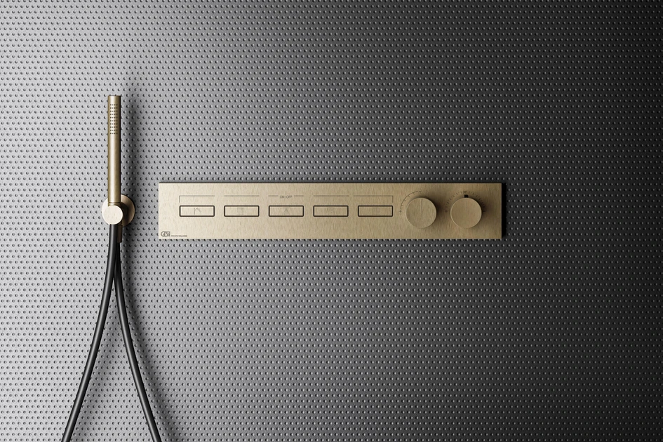 For serious showerphiles, the Hi-Fi range from Gessi provides a simple and intuitive control system for the many sprays and functions of a modern showerspace, while still managing a clean-cut, minimalist look