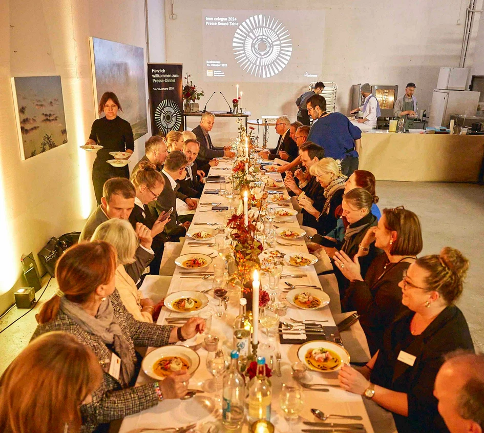 Press dinner on the occasion of imm cologne 2024. Photo © Koelnmesse / imm cologne