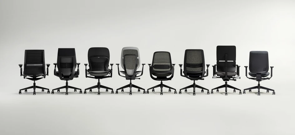 Steelcase sums up its approach to office chair design as Sit Better, Work Better, Do Better. Good ergonomics, good aesthetics and an ambition to eliminate the carbon footprint