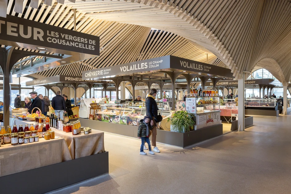 Tying together the old and the new, the Saint Dizier market sparked a regenerated local economy in the centre of the town with the careful consideration of materials. Photos: Olivier Mathiotte