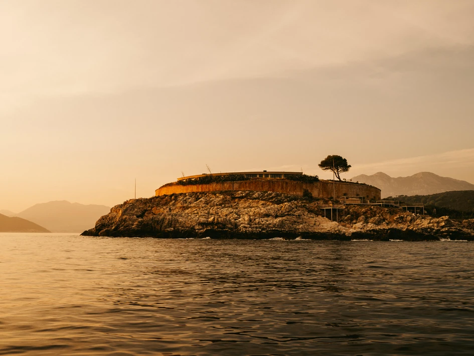 Architonic’s most popular commercial project of 2023, the Mamula Island Hotel on Mamula Island, Montenegro, is set in a protective fortress overlooking the island. Photo: Mark Anthony Fox