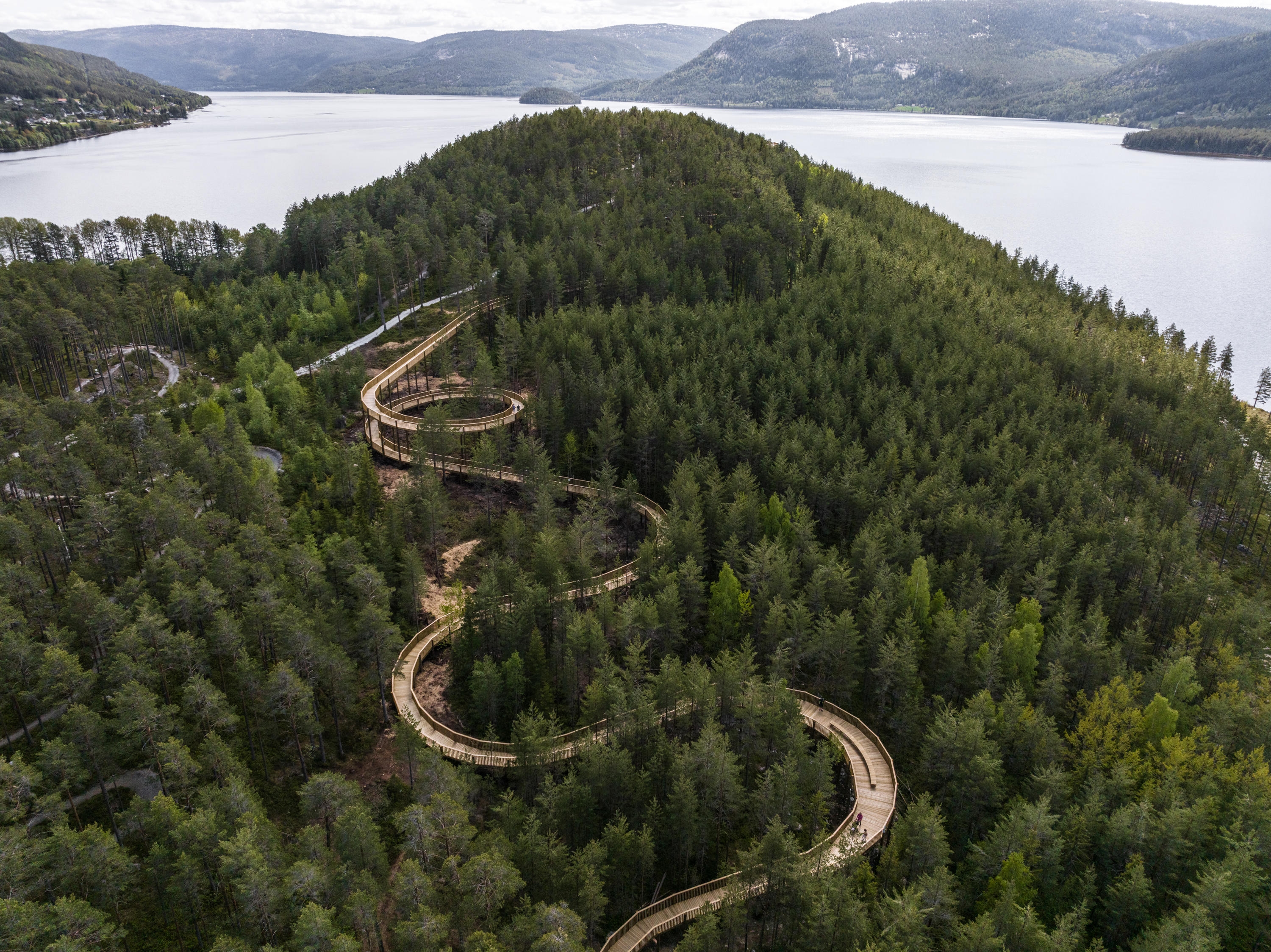 Treetop Walk Hamaren Activity Park by EFFEKT. Photo: Rasmus Hjortshøj