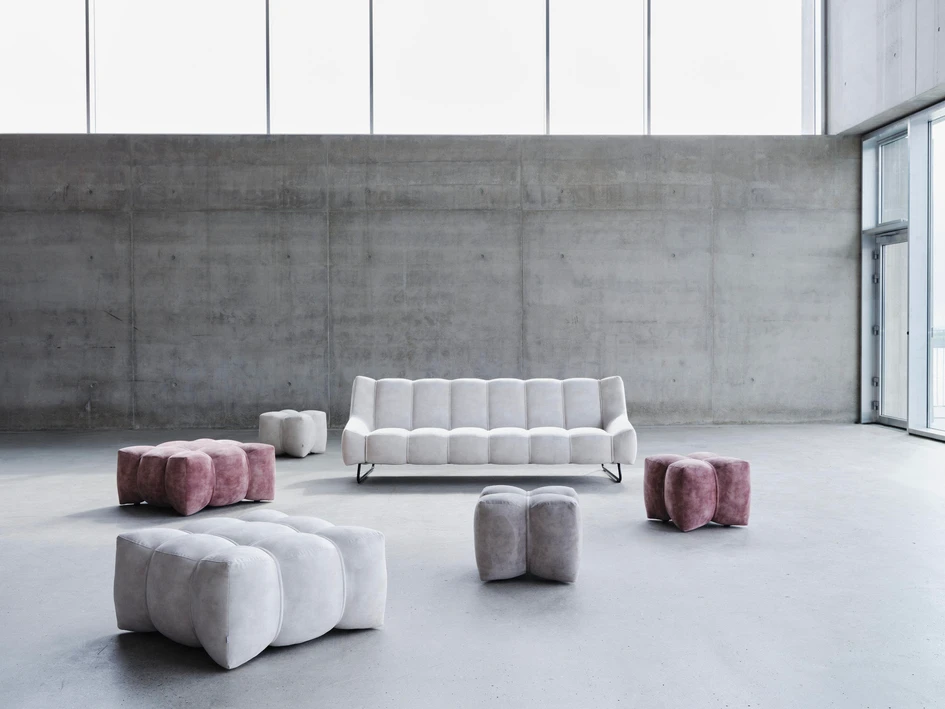 Nawabari has been conceived with the idea of creating a versatile collection of furniture, suitable for mixing and matching in different colours and fabrics, and for a variety of different settings
