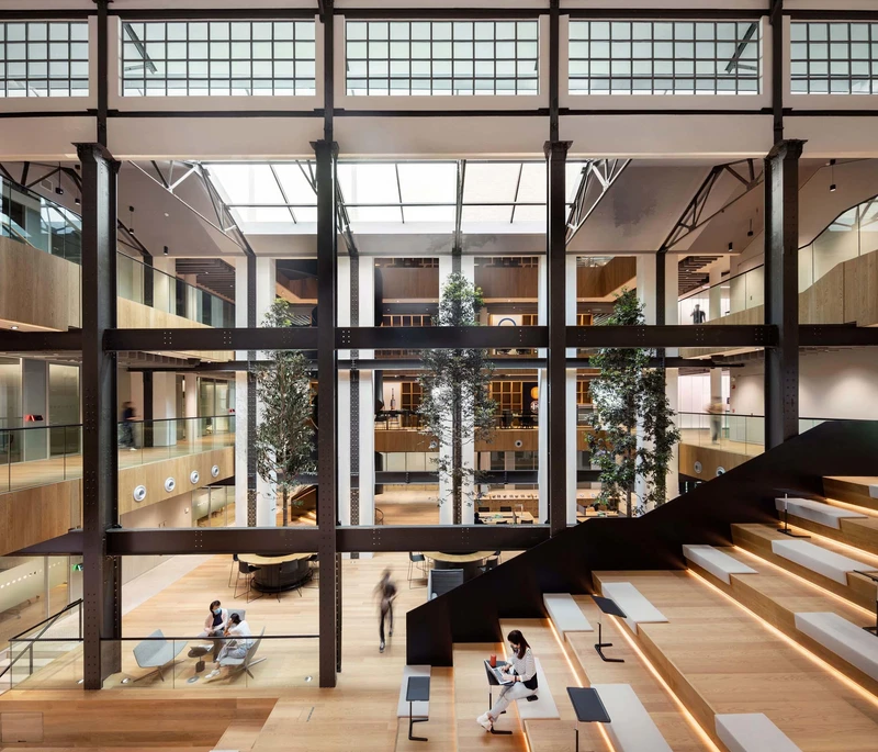 M Moser Associates included a 'central space to serve as a circulation hub, connecting all areas.' Photo: Finbarr Fallon