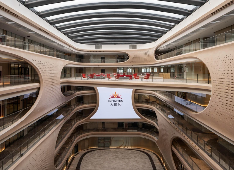 'A variety of shared indoor spaces build a sense of community that defines Infinitus' corporate culture.' Photo: Liang Xue