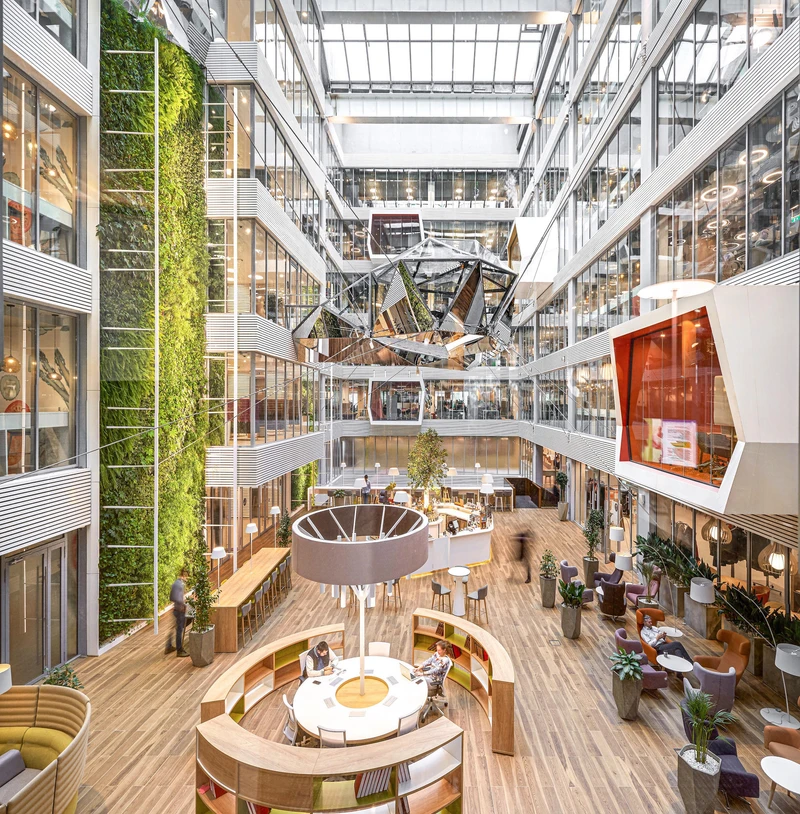 Sberbank Headquarters' 'atrium acts as a magnet for connecting people.' Photo: Sergey Melnikoff | © Sberbank