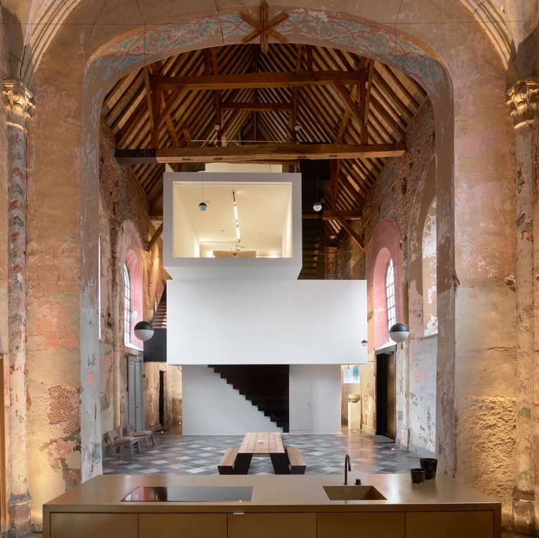 The Waterdog in Sint-Truiden, Belgium, by Klaarchitectuur is just one dramatic example of a modern office space within an exterior shell – preserving architectural heritage and revitalising neglected spaces