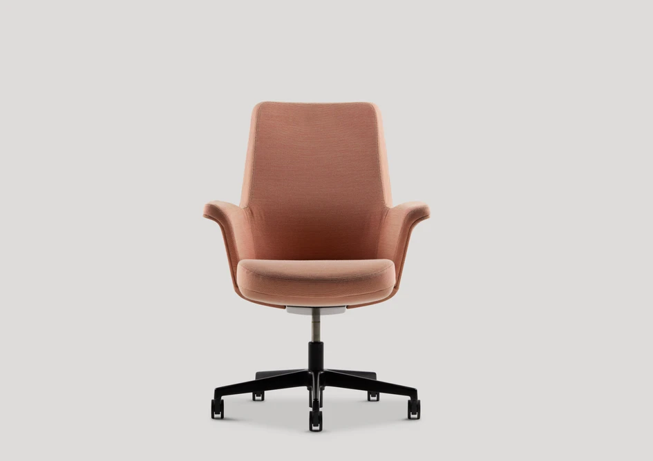 Behind the soft exterior is all Humanscale’s signature ergonomic technology, including automatic adjustments to shape and weight, and a discrete height adjusting lever