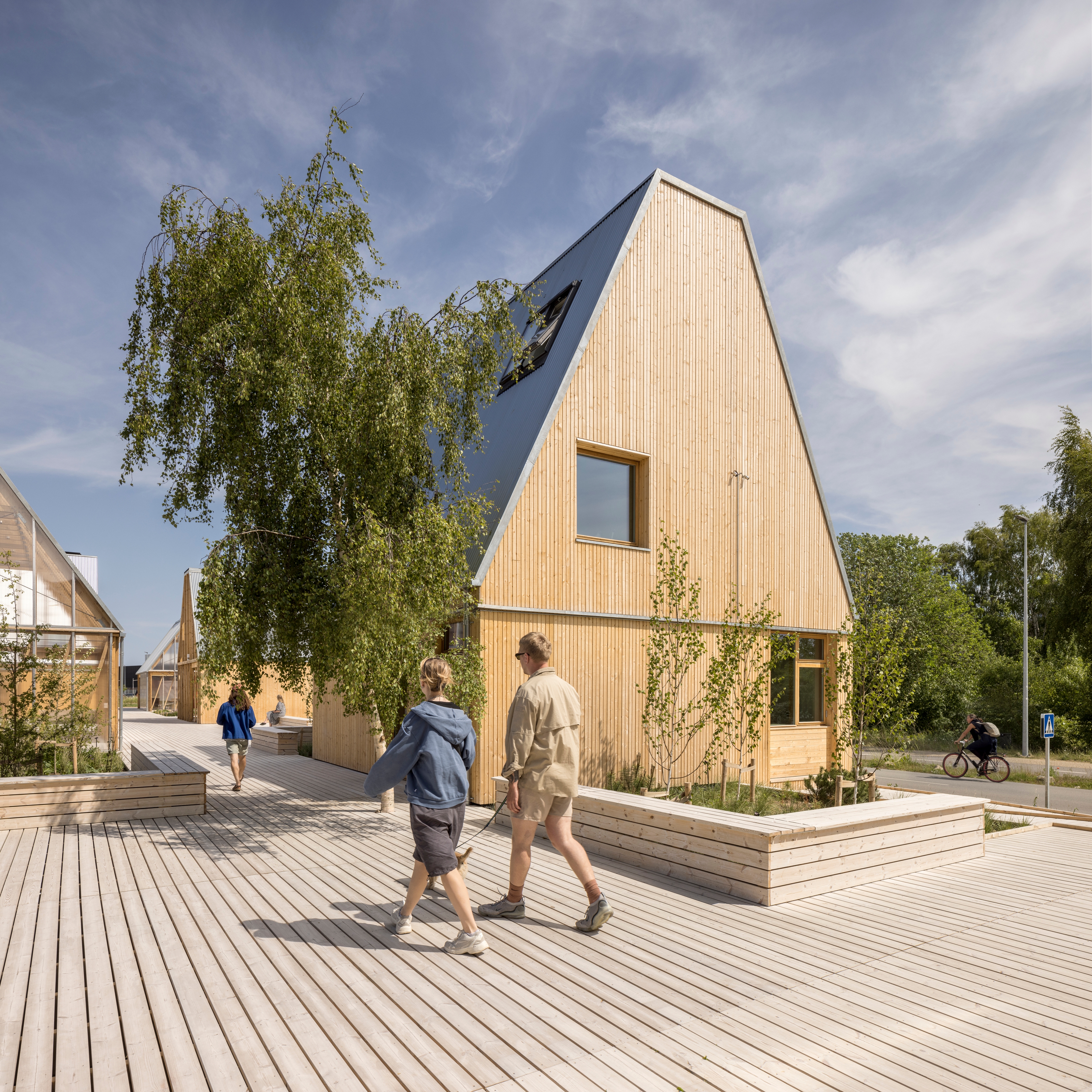 The first Living Places prototype was completed in spring 2023 and can still be experienced on site in Copenhagen until the end of September 2024. Photo: Adam Mørk