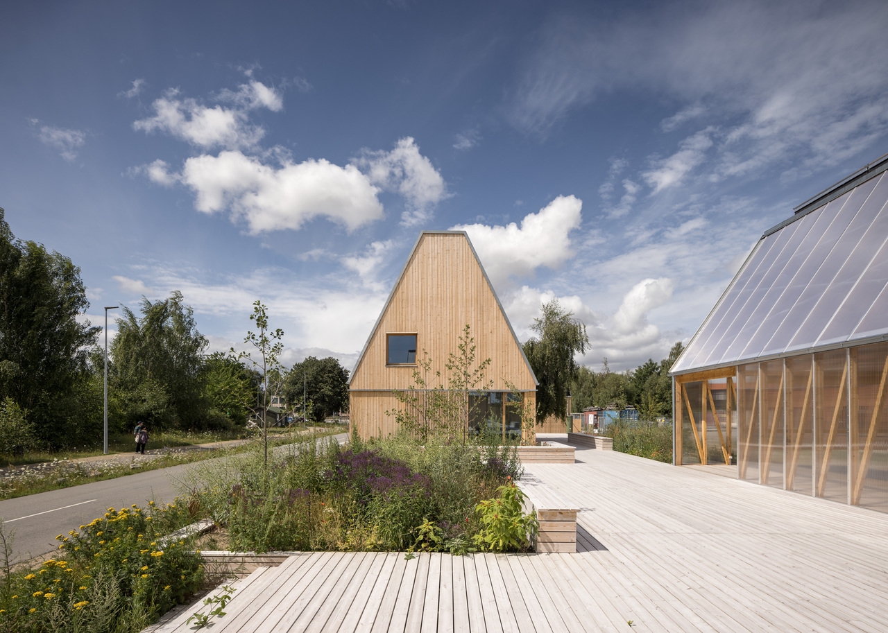 The seven Living Places prototypes present VELUX's proposal for healthy, low-carbon homes and communities. Photo: Adam Mørk