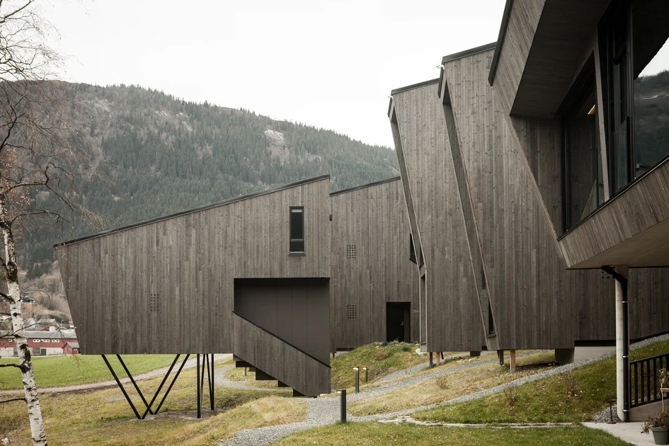 The varied structures of hotels such as Elva Hotel in Norway allow for a unique travel experience that prioritises natural encounters. Photo: Sam Hughes