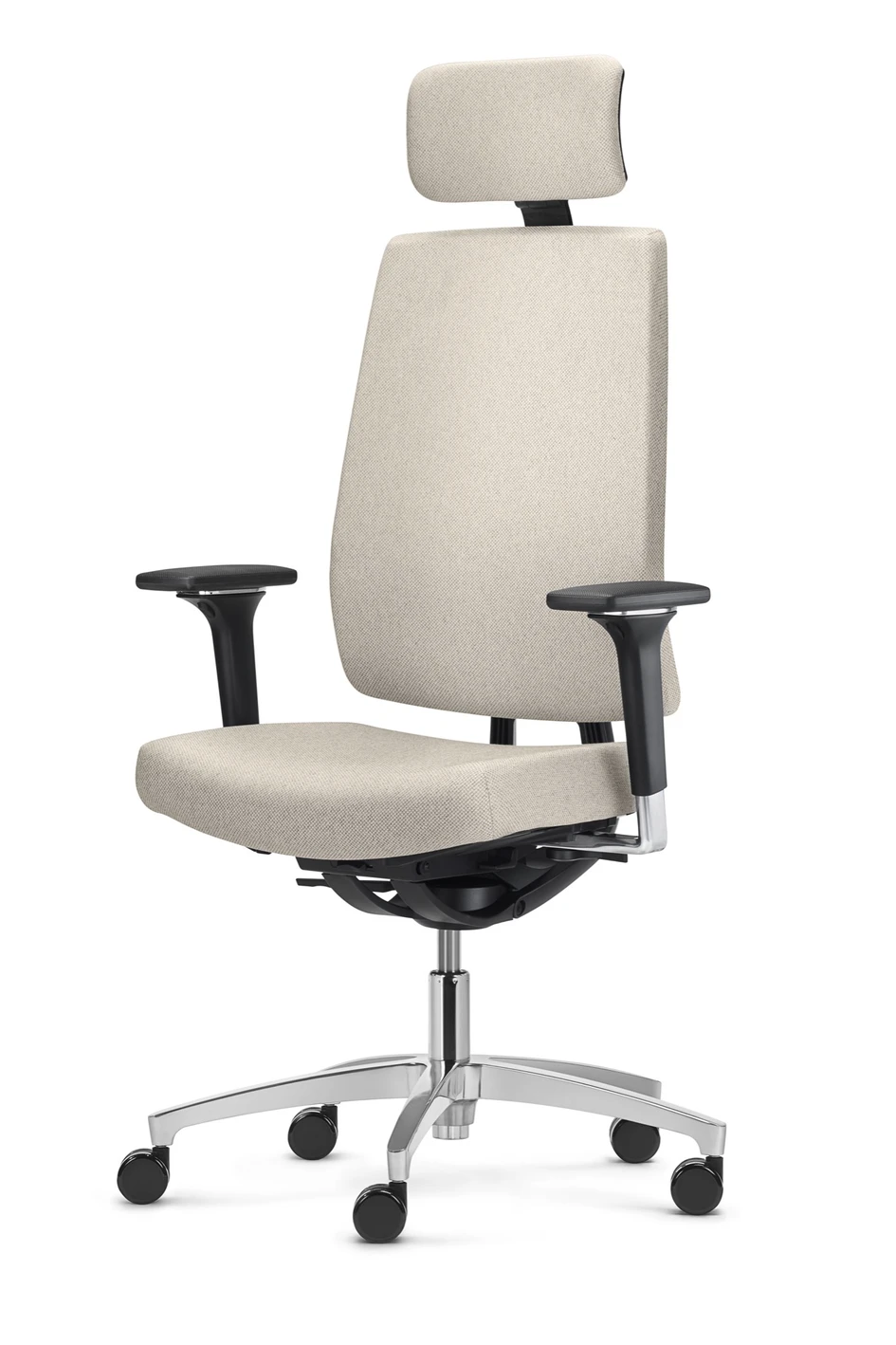 Der Indeed automatic ist als Drehstuhl mit oder ohne ergonomische Nackenstütze und als Counter-Drehstuhl erhältlich