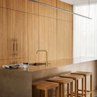 Ideal for architect-designed interiors, the faucet combines radical design with traditional manufacturing and function