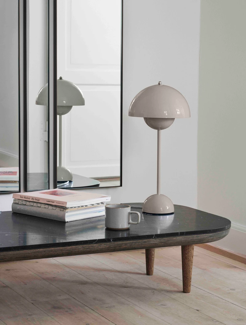 From furniture to lighting, exhibitors will unveil their latest designs and innovations. Pictured here, the Flowerpot Table Lamp by &Tradition