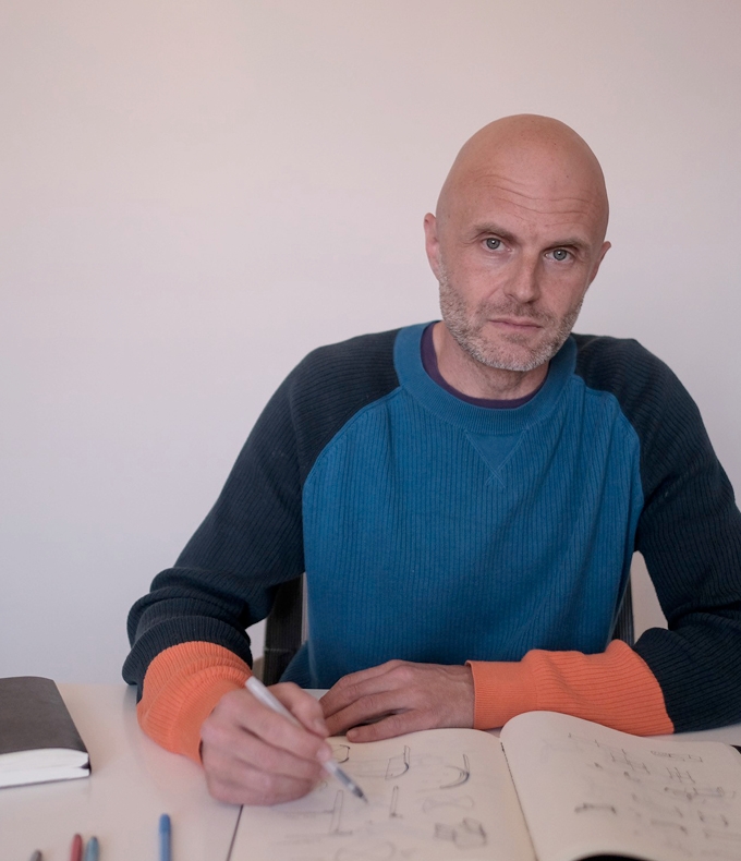 Genoan-born industrial designer Robin Rizzini designs unique pieces that merge a technical, industrial language with a more decorative one