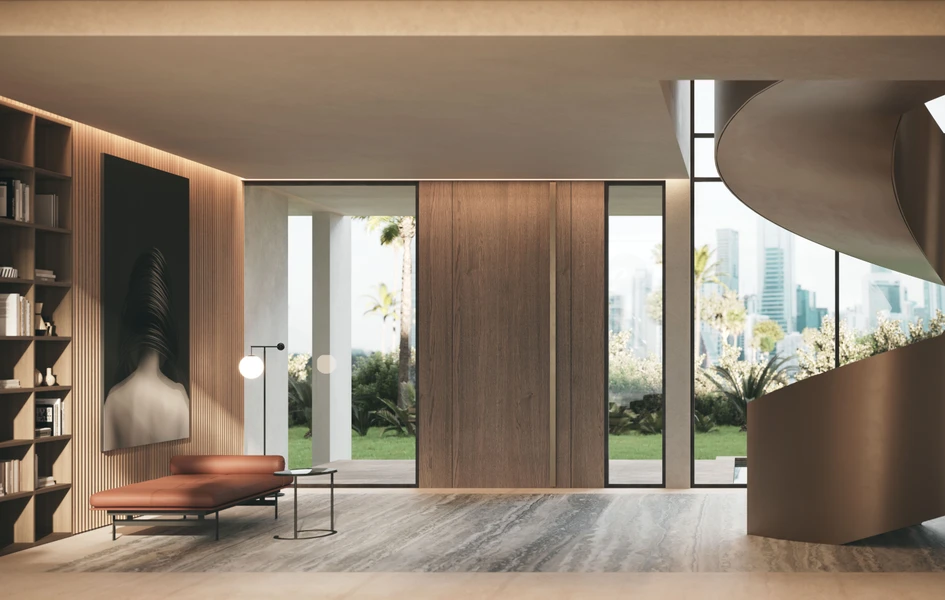 Lema's furniture brings the warmth of natural materials, textures and neutral tones to the 'Sunrise House'