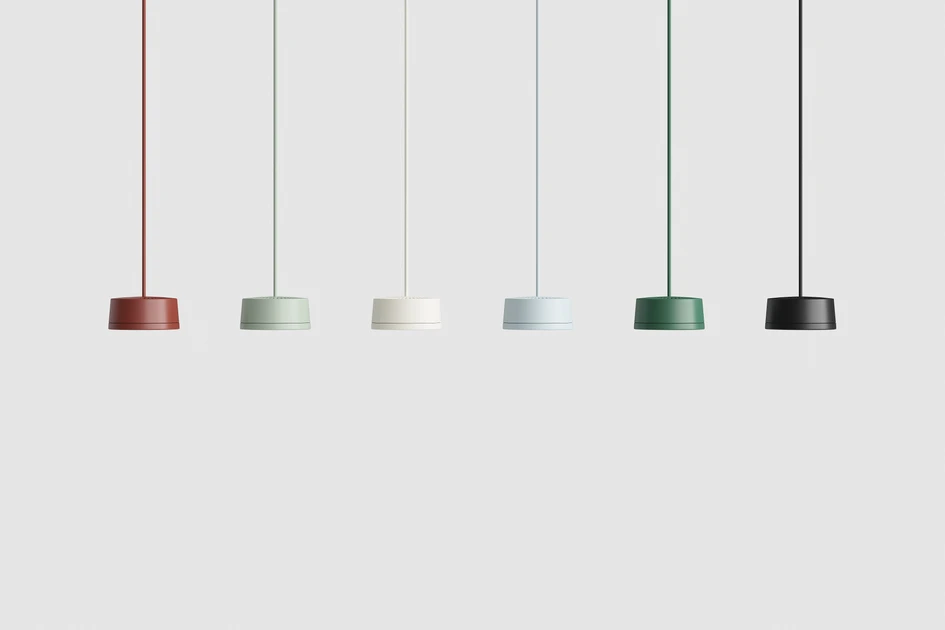 For such a simple design, the pendant contains multitudes: from its gentle curvature, to the cutouts above the LED, which provide subtle uplighting