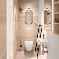 The revised design gives the wall-hung WCs a light and harmonious look