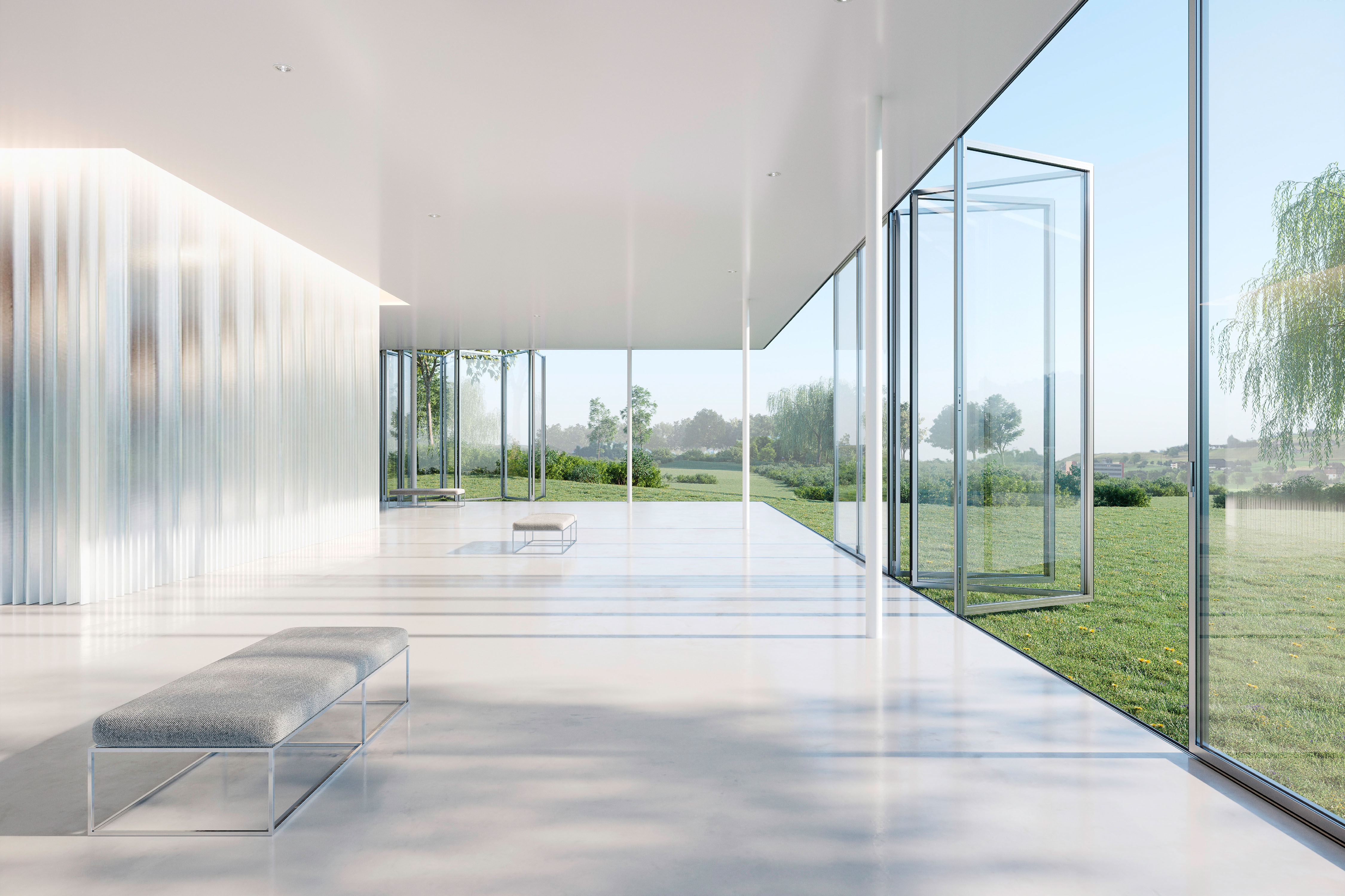 Stylishly secure: Not only is the design of Highline and Ecoline exceptional, but both systems are also barrier-free and certified according to the European safety standard RC3. © xoio GmbH